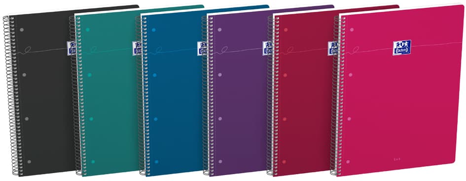 Oxford Collegeblock Smart Intense, Din A4+, Kariert,Sortiert