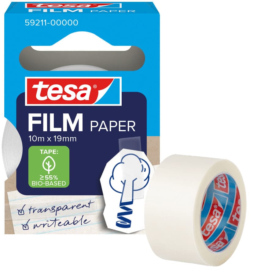 Tesa Film Paper, Transparent, 19 Mm X 10 M