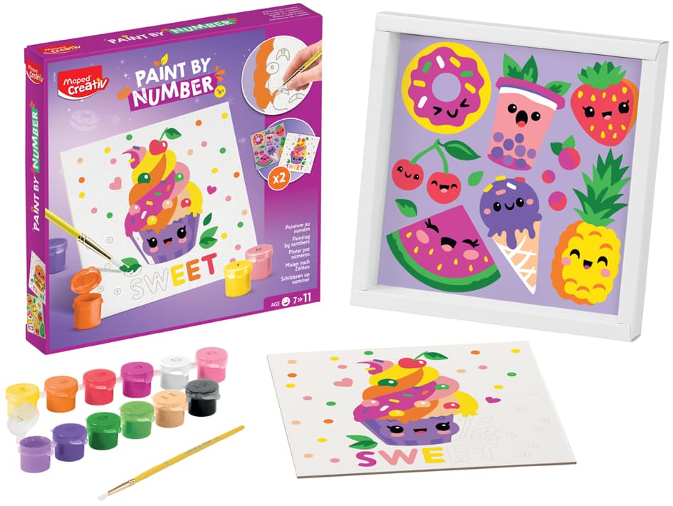 Maped Creativ Malset , Malen Nach Zahlen, Kawai Food Sweet