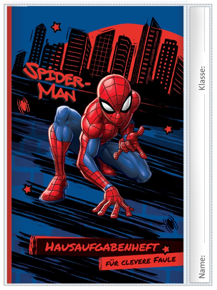 Roth Hausaufgabenheft Für Clevere Faule , Marvel Spiderman,
