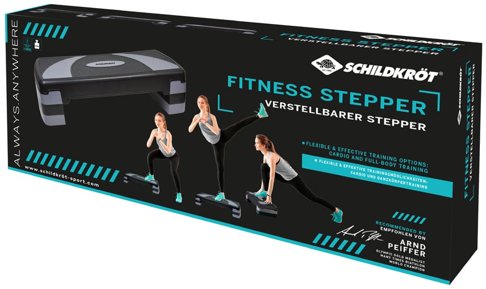 Schildkröt Fitness Stepper, Schwarz / Grau