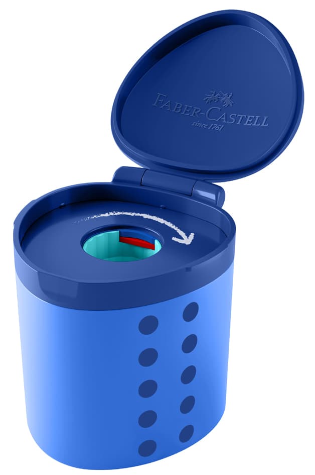 Faber-Castell Spitzdose Grippy, Blau