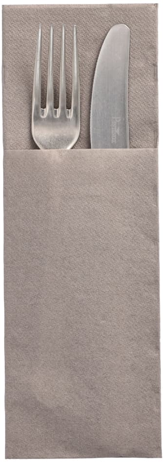 Papstar Servietten-Tasche , Daily Collection, , Grau
