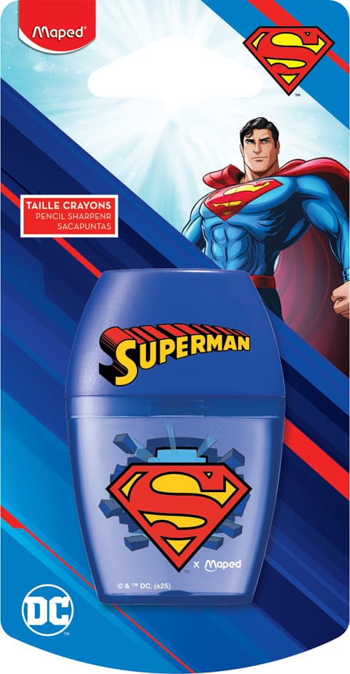 Maped Spitzdose Superman, Aus Kunststoff, Blau