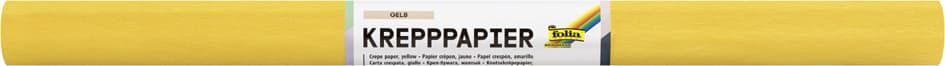 Folia Krepppapier-Rolle, (B)500 Mm X (L)2,5 M, Gelb
