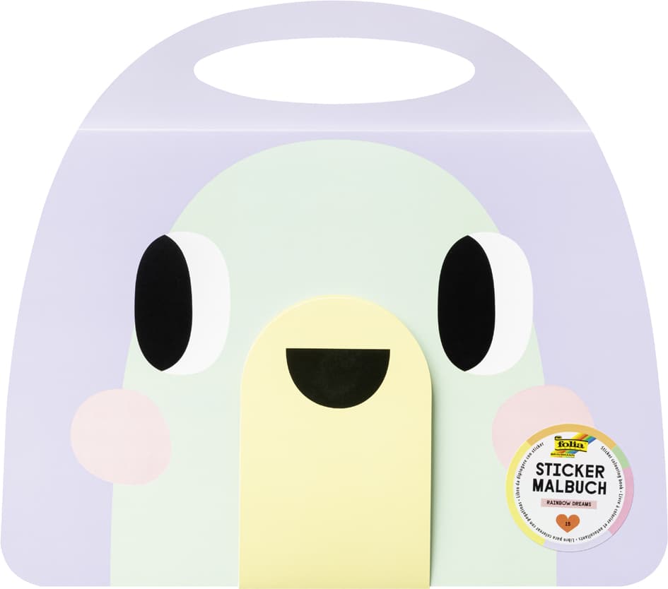 Folia Sticker-Malbuch Rainbow Dreams, 15 Blatt + Sticker