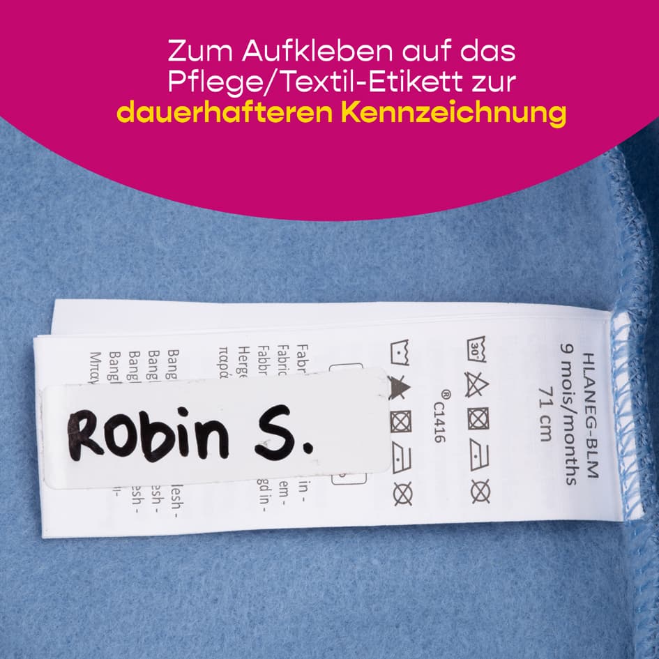 Avery Textil-Etiketten, 13 X 45 Mm, Weiß