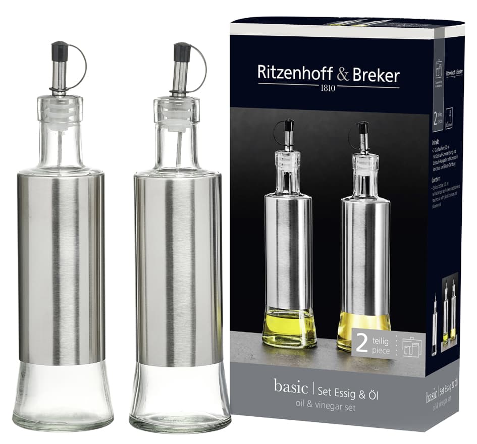 Ritzenhoff & Breker Essig-/Ölflaschen-Set Basic
