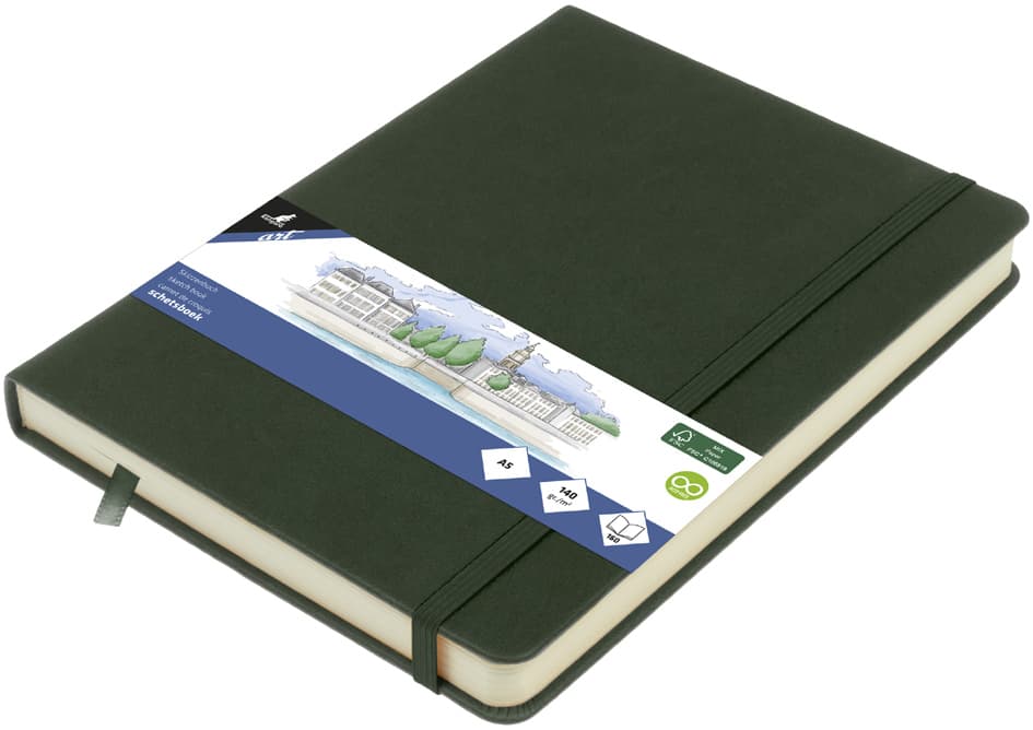 Kangaro Skizzenbuch, 80 Blatt, Din A5, Forest Green