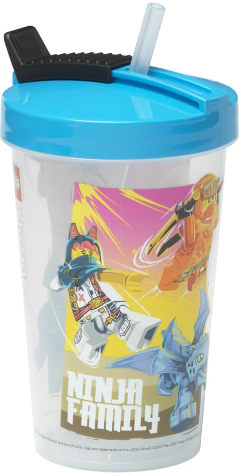 Lego Trinkbecher Mit Strohhalm Ninjago, 0,5 Liter