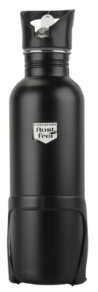 Fischer Fahrrad-Trinkflasche, 0,75 Liter, Schwarz