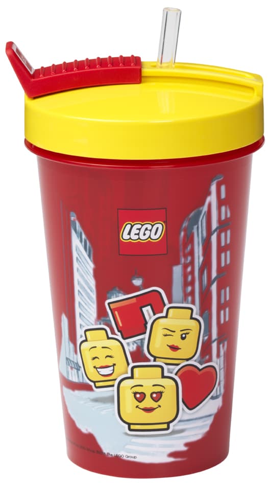 Lego Trinkbecher Mit Strohhalm Iconic Girl, 0,5 Liter