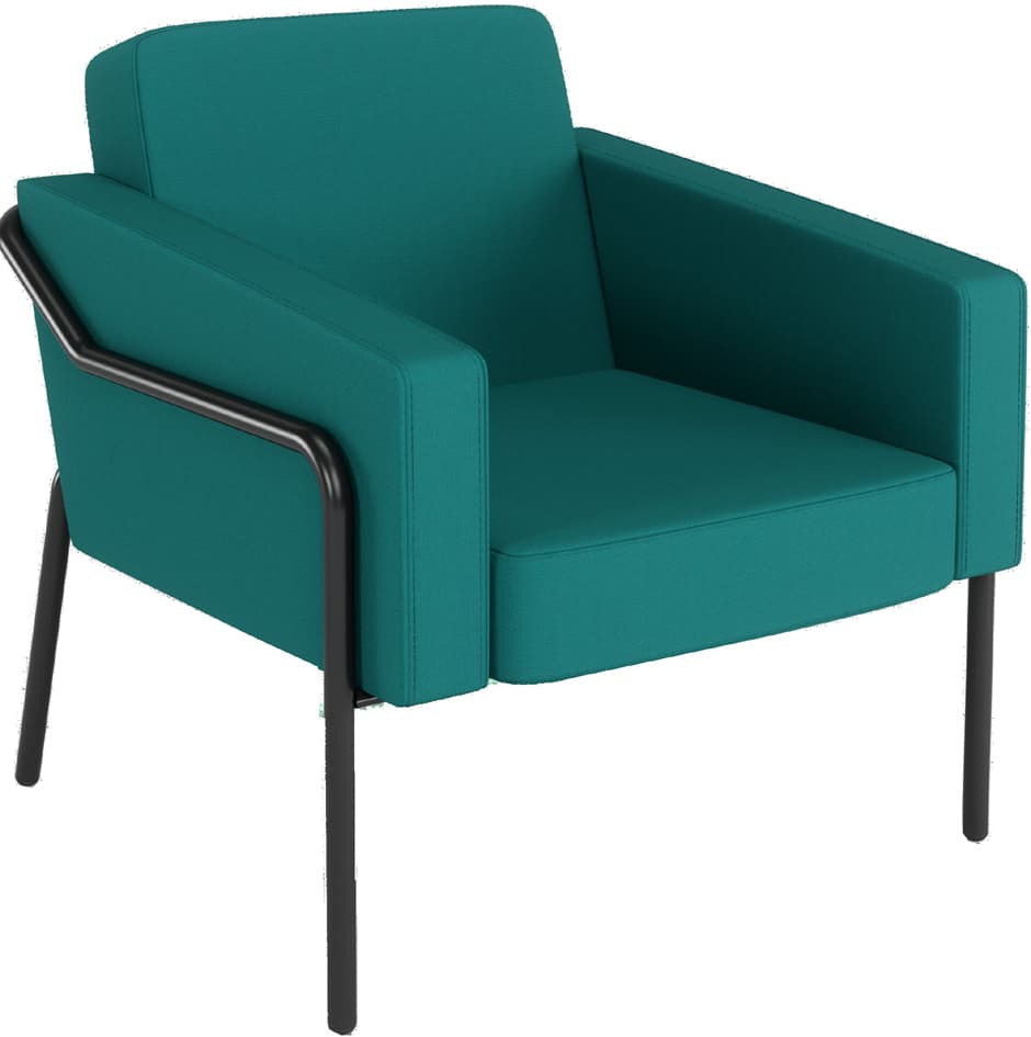 Paperflow Outdoor-Besuchersessel Medso Klassik L, Blau