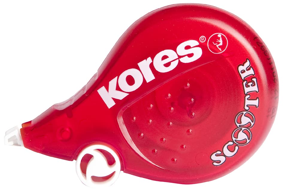 Kores Einweg-Korrekturroller , Scooter, , 4,2 Mm X 8 M, Rot