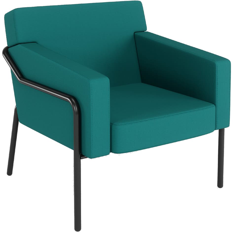 Paperflow Outdoor-Besuchersessel Medso T L, Blau