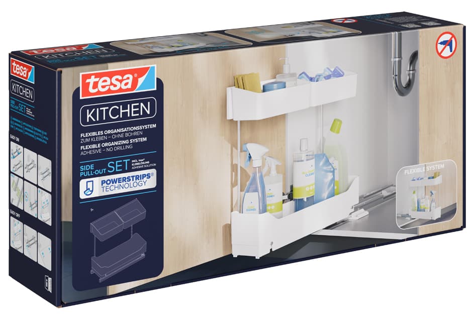 Tesa Kitchen Schrankauszug Side Pull-Out, Weiß