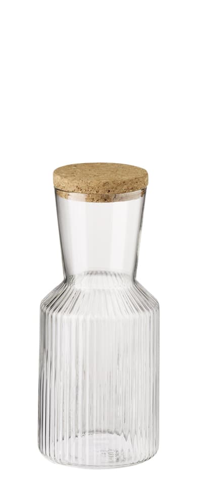 Aps Glaskaraffe Lines, 0,5 Liter, Glasklar