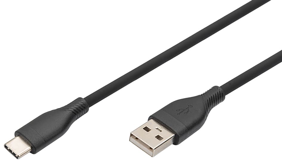 Digitus Usb 2.0 Silikon-Anschlusskabel, Usb-C - Usb-A, 0,5 M