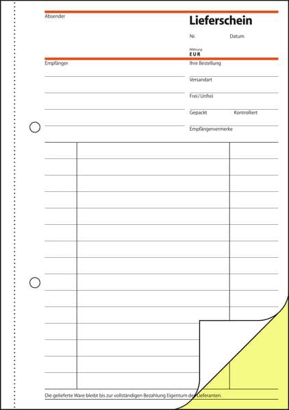 Sigel Formularbuch , Lieferschein, , 2 + 1 Aktion