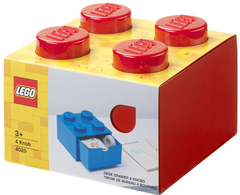 Lego Schubladenbox Desk Drawer 4, 1 Schub, Rot