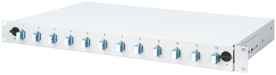 Digitus 19, Glasfaser Lwl Spleißbox, Bestückt, 12x Lc, Os2