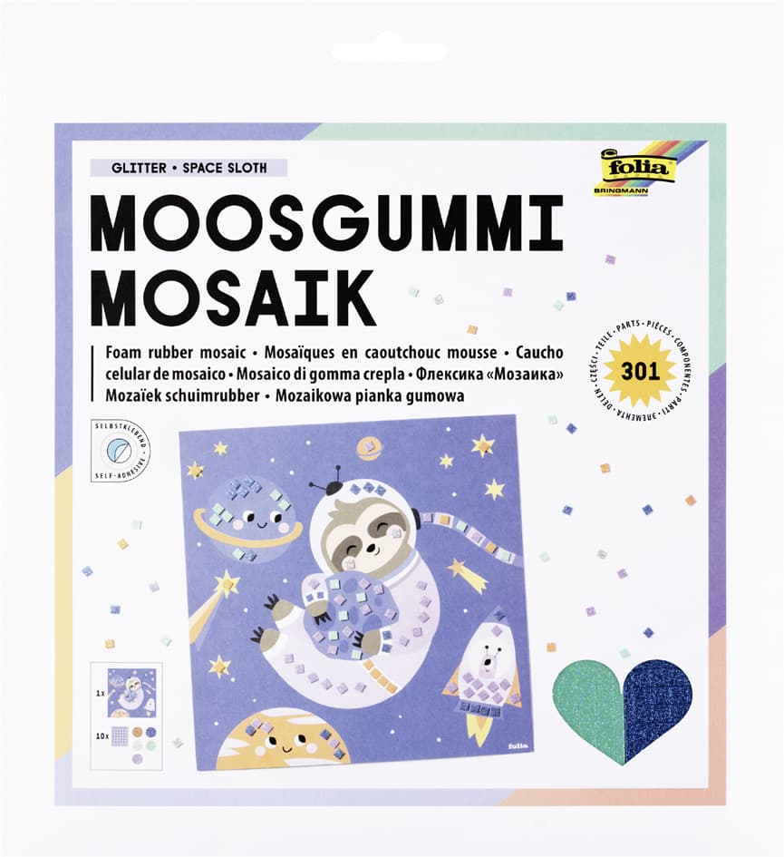 Folia Moosgummi-Mosaik , Space Sloth, , 301 Teile