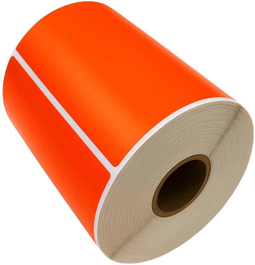 Rillprint Rollenetiketten Zebra, 102 X 152 Mm, Orange
