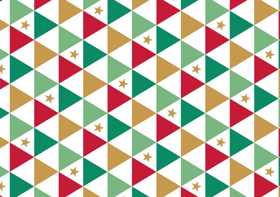 Susy Card Weihnachts-Geschenkpapier , Dreiecke,