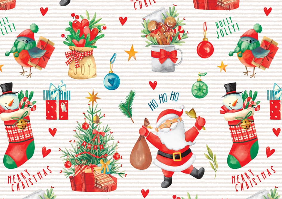 Susy Card Weihnachts-Geschenkpapier , Weihnachtsmann,