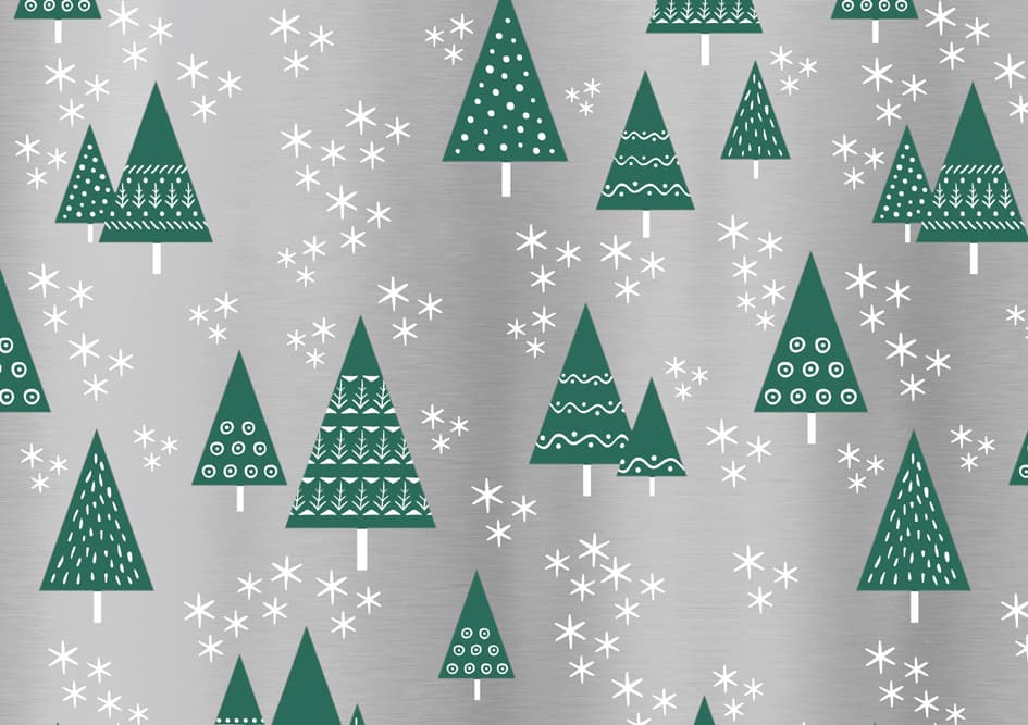 Susy Card Weihnachts-Geschenkpapier , Tannenbäume,