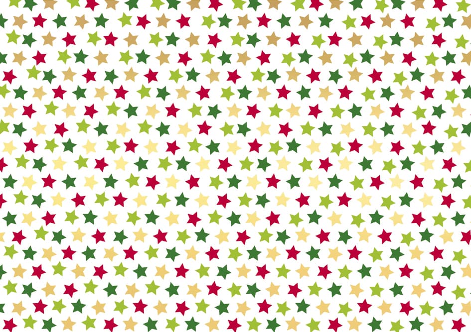 Susy Card Weihnachts-Geschenkpapier , Sterne Bunt,