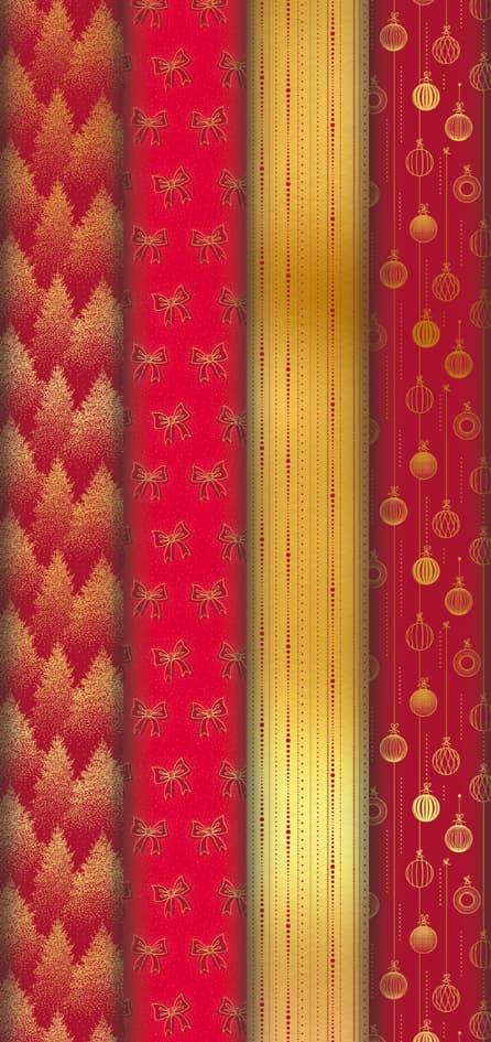 Clairefontaine Weihnachts-Geschenkpapier , Scintillant,