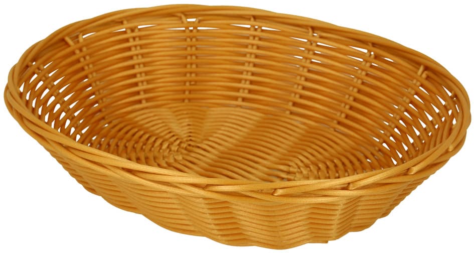 Metaltex Brotkorb, Oval, Kunststoffgeflecht, Beige