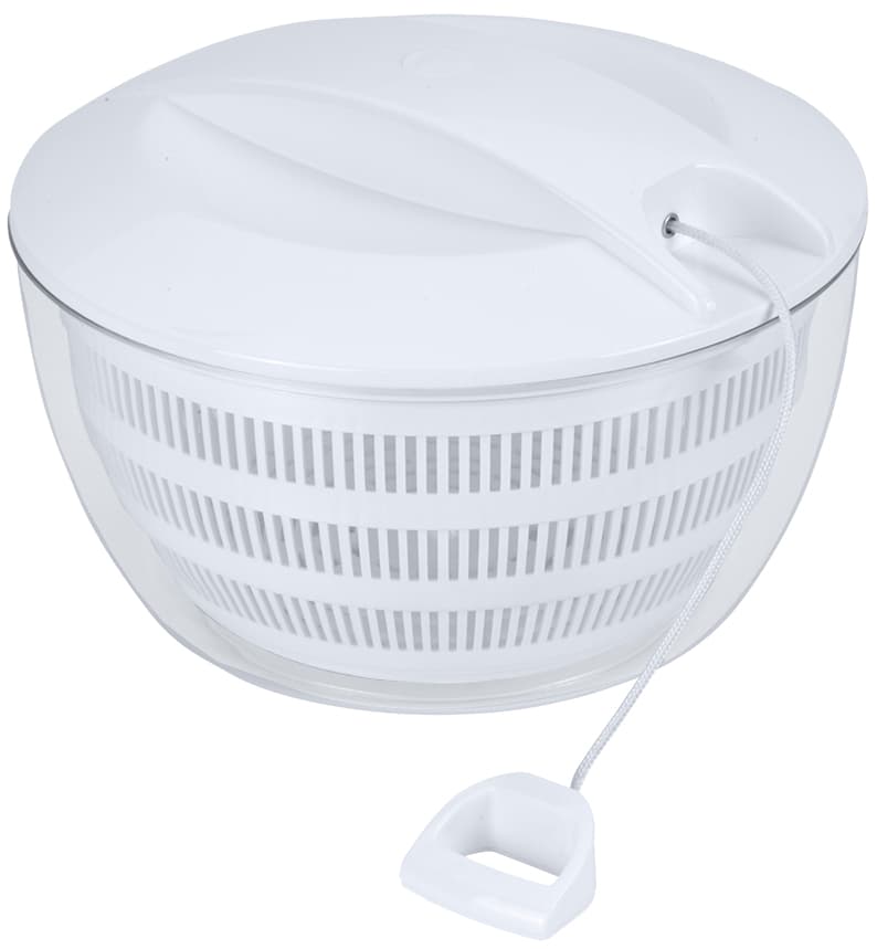 Metaltex Salatschleuder Turbo, Mit Seilzug, Weiß