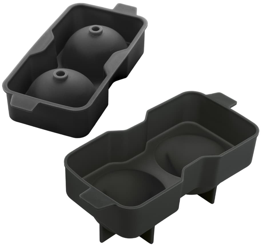 Metaltex Eiswürfelform, Aus Silikon, Für 2 Kugeln, Schwarz