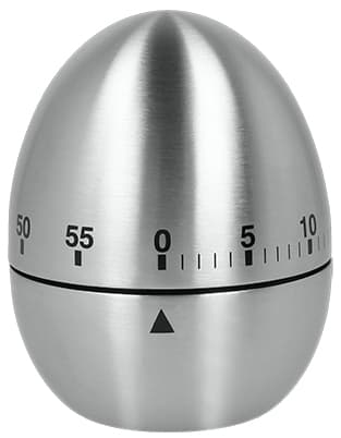 Metaltex Küchentimer/Eieruhr, Mechanisch, Eiform, 60 Minuten
