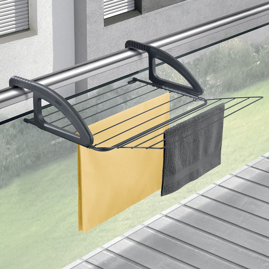 Metaltex Heizungs- & Balkon-Wäschetrockner Bries Onyx