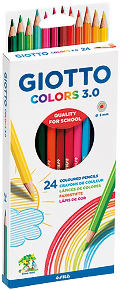 Giotto Buntstifte Colors 3.0, Sechseckig, 24er Kartonetui