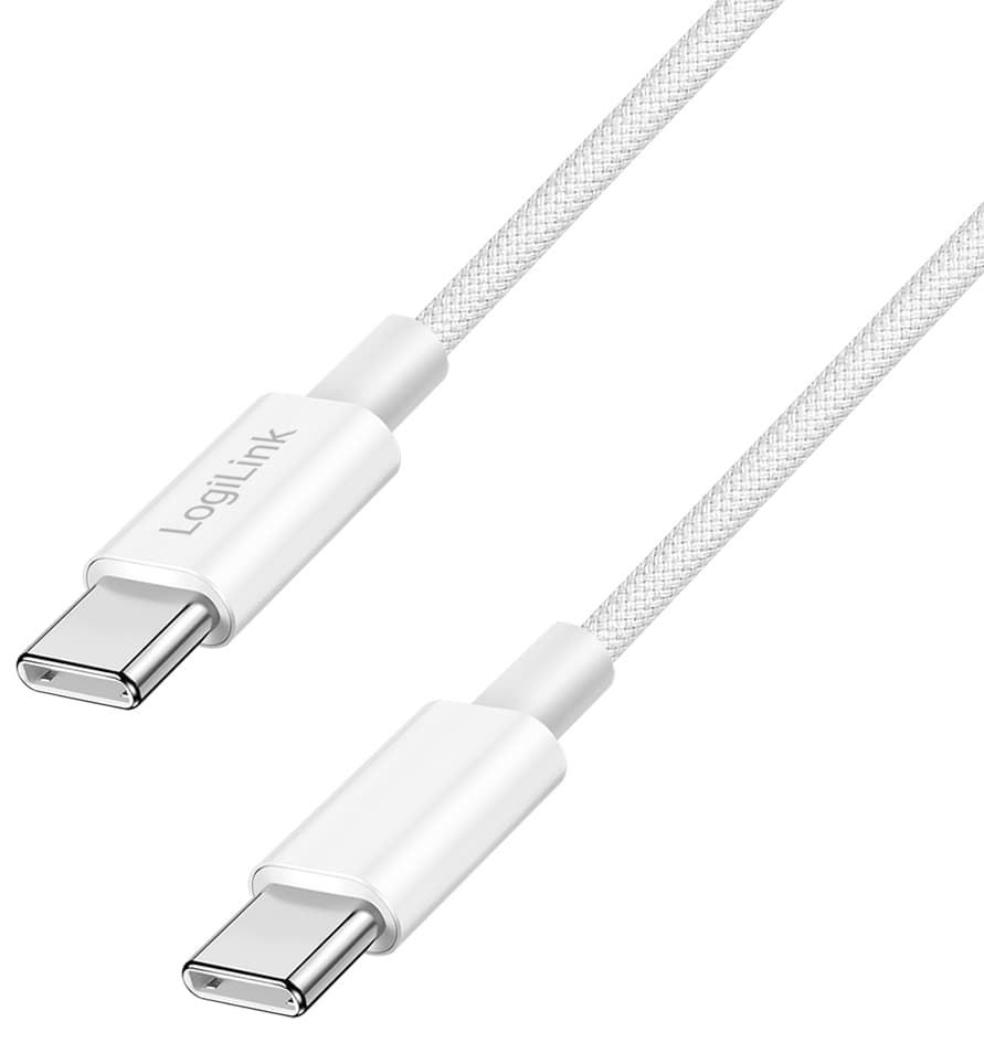 Logilink Usb 2.0 Kabel, Usb-C - Usb-C Stecker, 1,5 M, Weiß