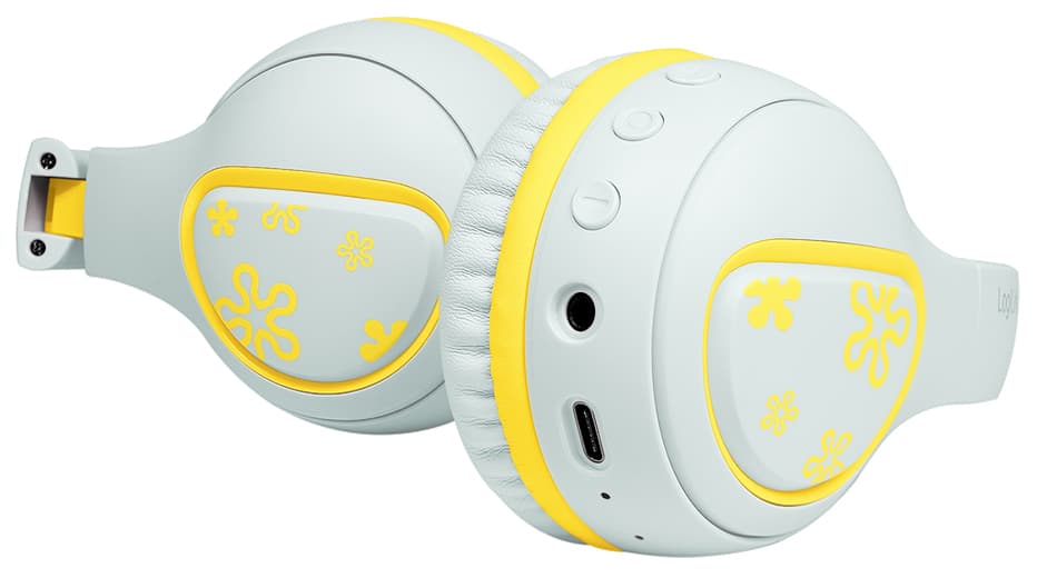 Logilink Bt 5.4 Kinder-Headset Music Buddies, Hellblau/Gelb