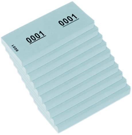 Kangaro Nummernblock 1-1000, 105 X 42 Mm, Blau