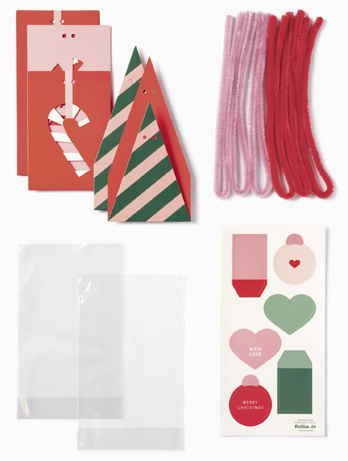Folia Gebäck-Verpackungs-Set Sweet Christmas