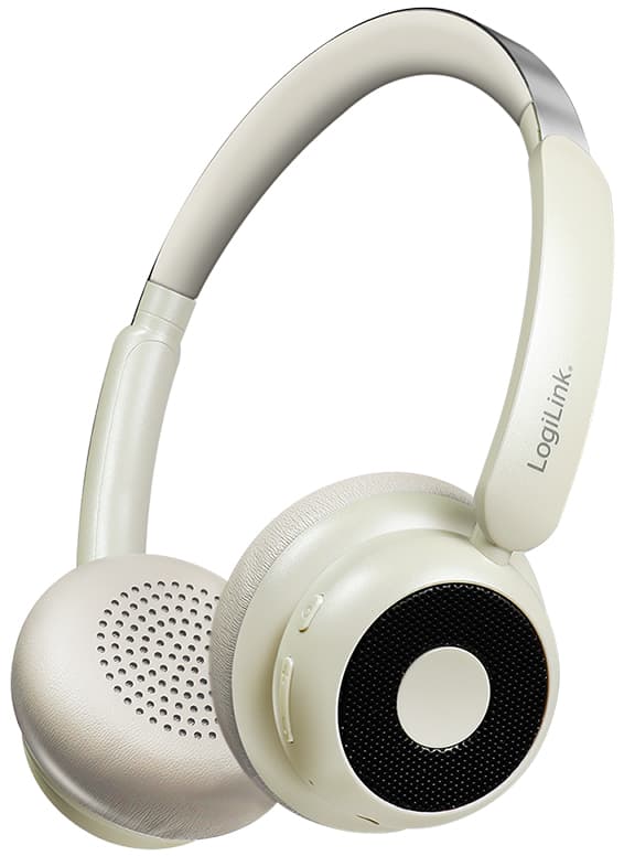 Logilink Bt 6.0 Headset Aurasolo, Bluetoothfähig, Beige