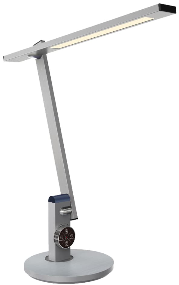 Paperflow Led-Tischleuchte Bento, Standfuß, Silber-Gebürstet