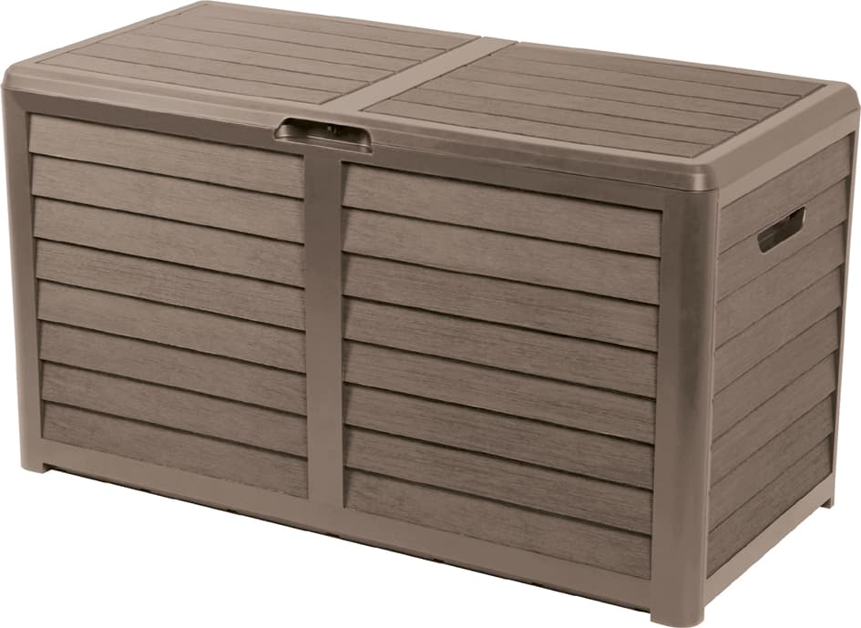 Eda Gartenbox Baya, 420 Liter, In Holzoptik, Anthrazit