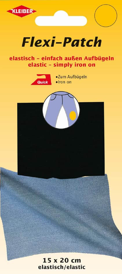 Kleiber Flexi-Patch Zum Außen Aufbügeln, Schwarz