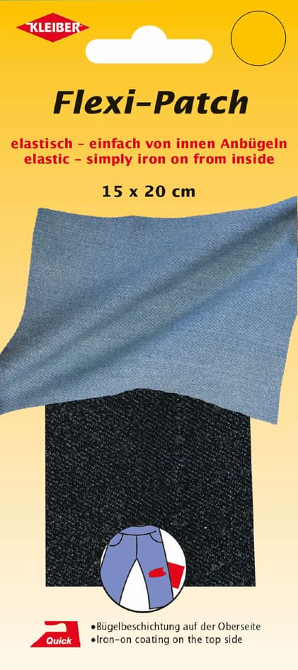 Kleiber Flexi-Patch Von Innen Anbügeln, Jeans Dunkelblau