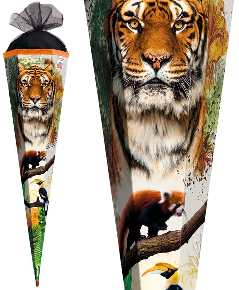 Roth Schultüte , Tiger, , Eckig, 850 Mm