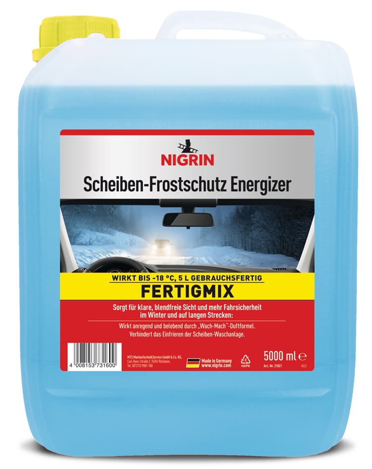 Nigrin Kfz-Scheiben-Frostschutz Energizer, Fertigmix, 5 L