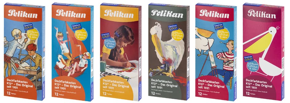 Pelikan Deckfarbkasten K12 Retro Edition, 12 Farben